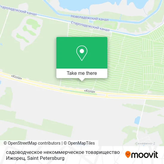 садоводческое некоммерческое товарищество Ижорец map