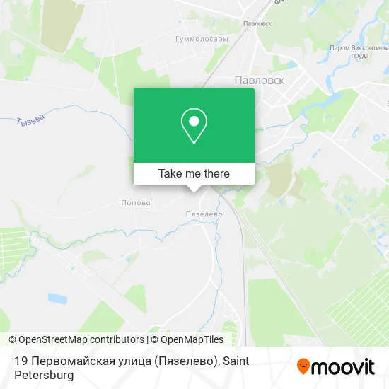 19 Первомайская улица (Пязелево) map