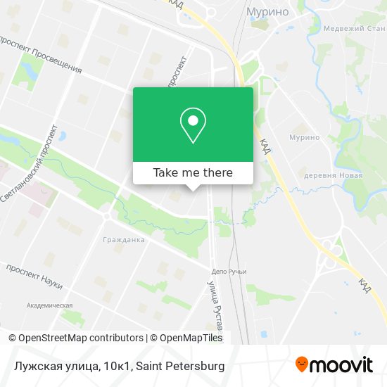 Лужская улица, 10к1 map
