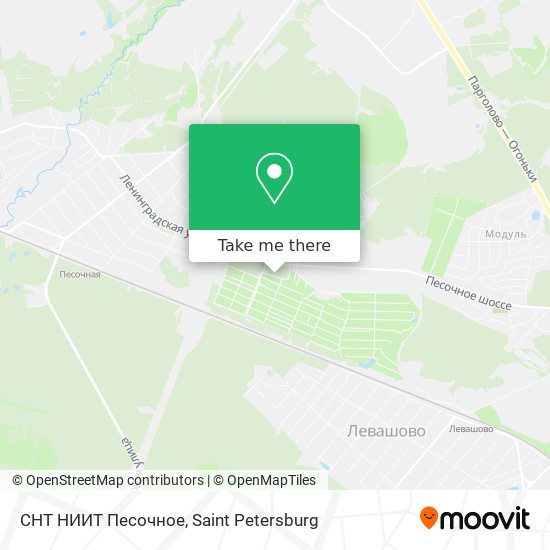 СНТ НИИТ Песочное map