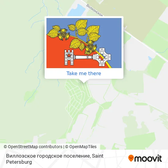 Виллозское городское поселение map