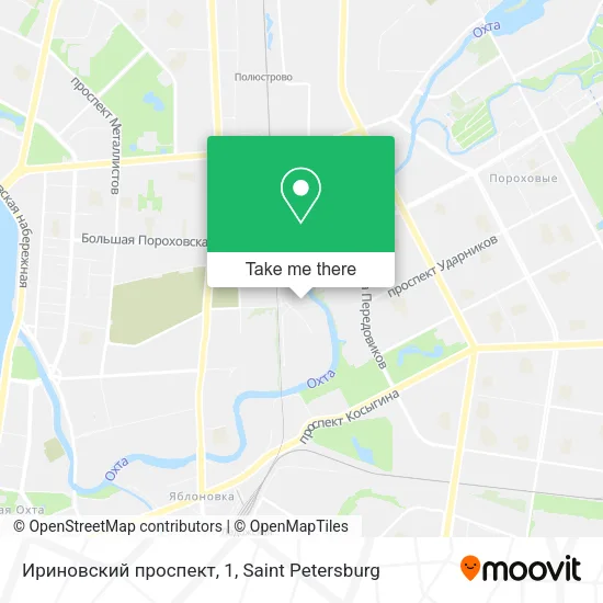 Ириновский проспект, 1 map