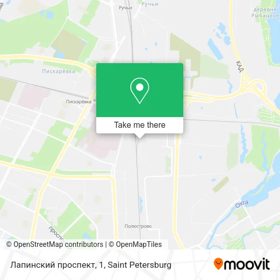 Лапинский проспект, 1 map