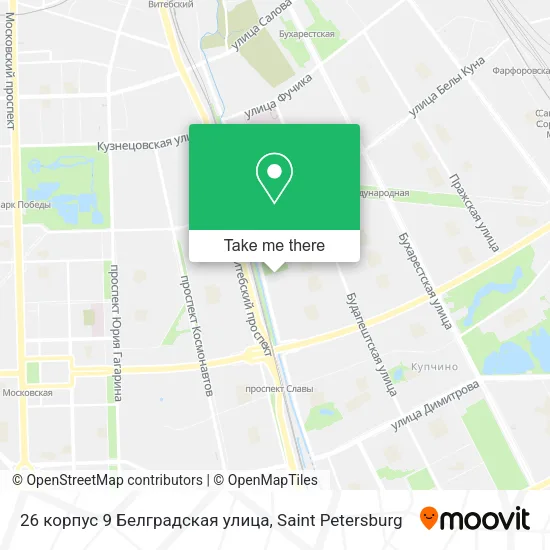 26 корпус 9 Белградская улица map