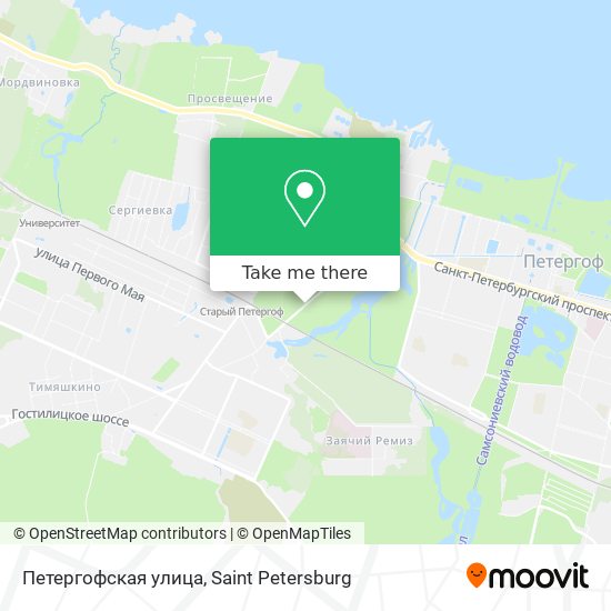 Петергофская улица map