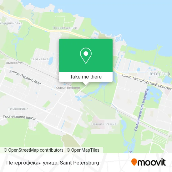 Петергофская улица map