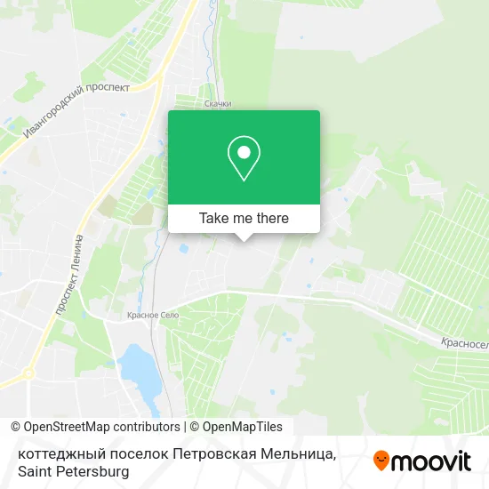 коттеджный поселок Петровская Мельница map