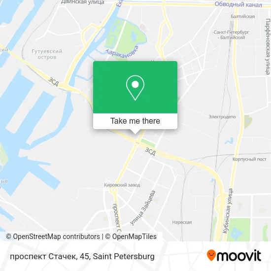 проспект Стачек, 45 map