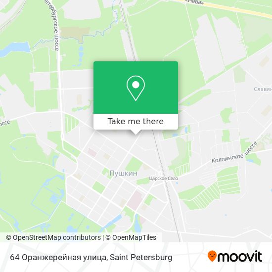 64 Оранжерейная улица map