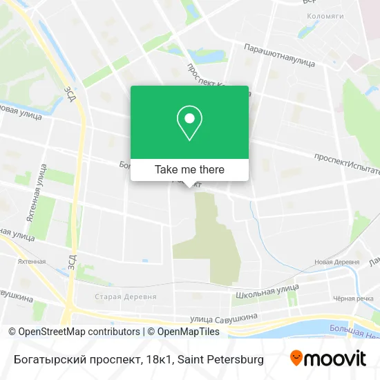 Богатырский проспект, 18к1 map