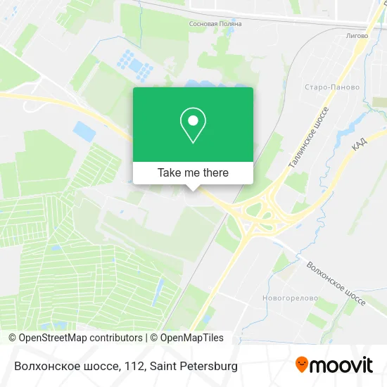 Волхонское шоссе, 112 map