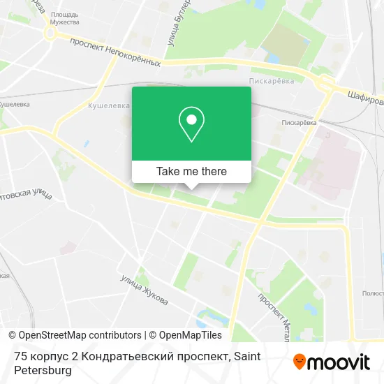 75 корпус 2 Кондратьевский проспект map