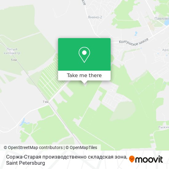 Соржа-Старая производственно складская зона map