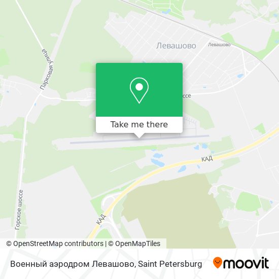 Военный аэродром Левашово map