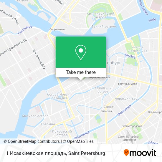 1 Исаакиевская площадь map