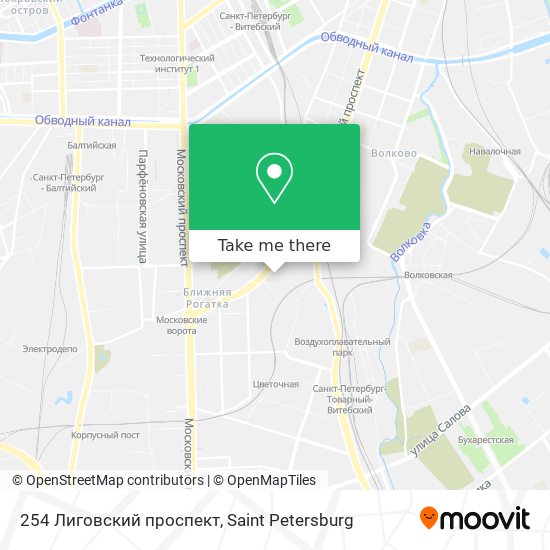 254 Лиговский проспект map