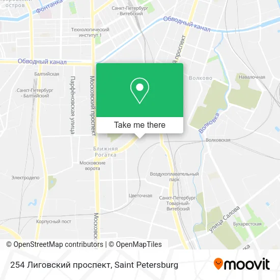 254 Лиговский проспект map