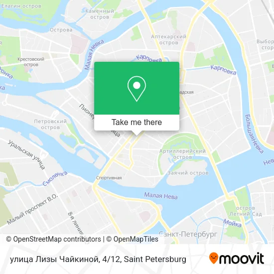 улица Лизы Чайкиной, 4/12 map