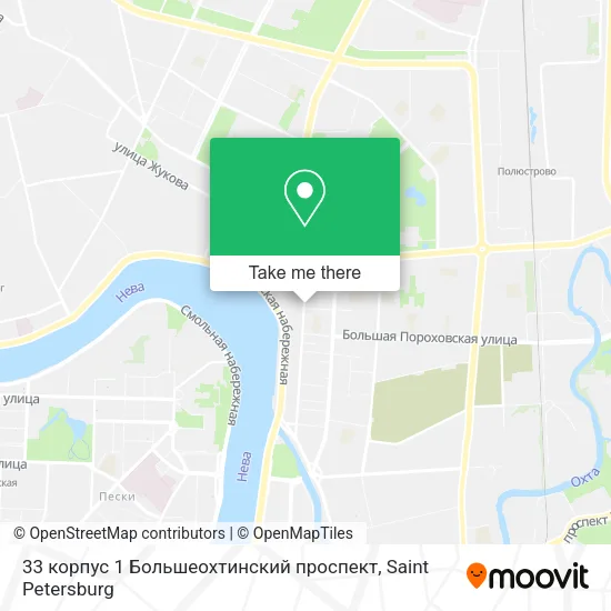 33 корпус 1 Большеохтинский проспект map