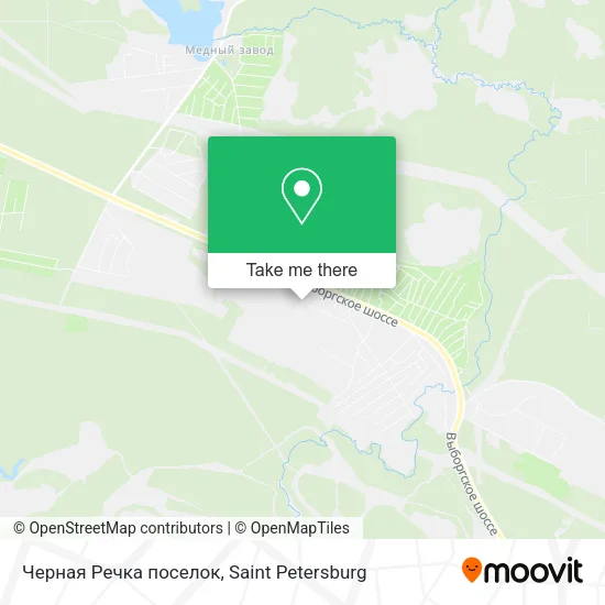 Черная Речка поселок map