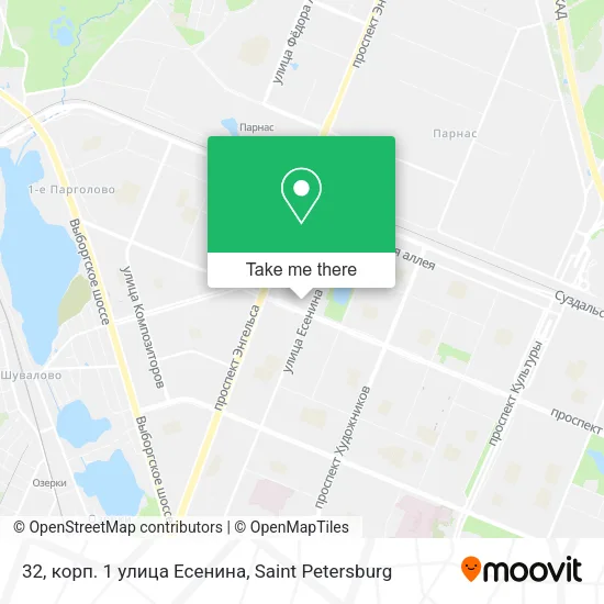 32, корп. 1 улица Есенина map