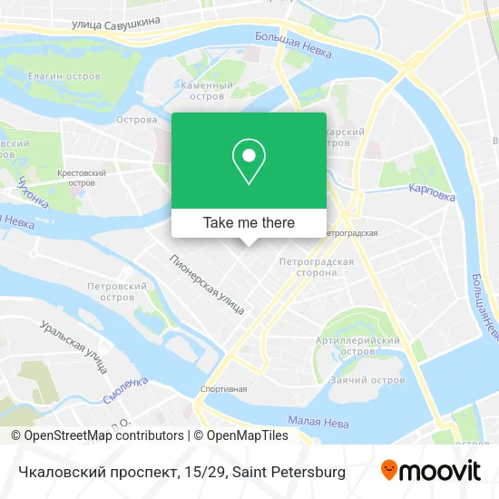 Чкаловский проспект, 15/29 map