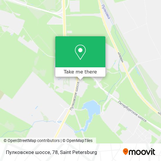 Пулковское шоссе, 78 map