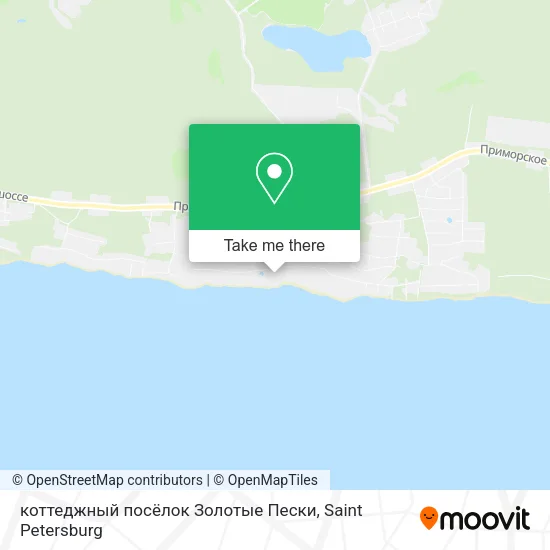 коттеджный посёлок Золотые Пески map