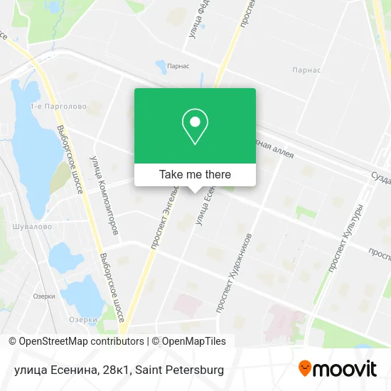 улица Есенина, 28к1 map
