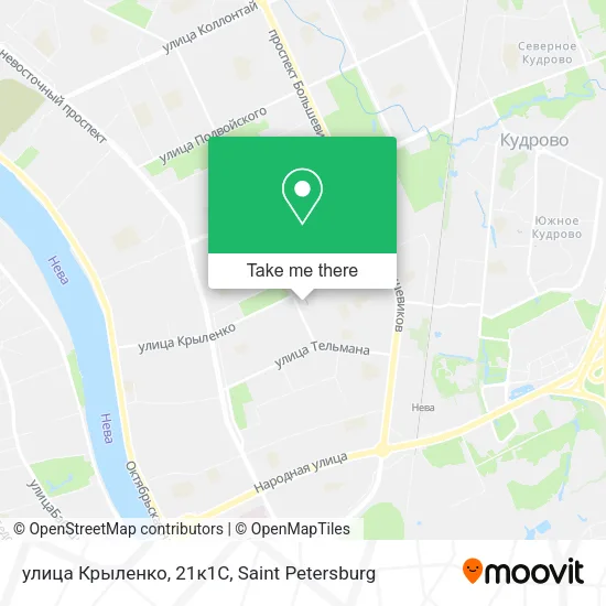 улица Крыленко, 21к1С map