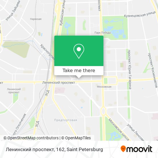 Ленинский проспект, 162 map
