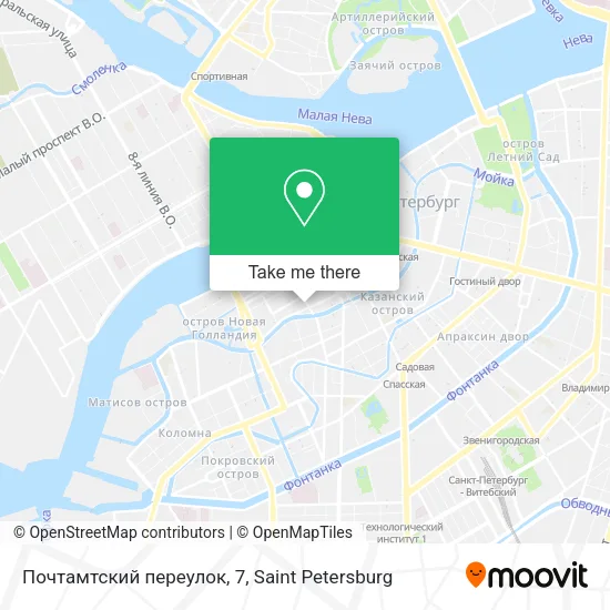 Почтамтский переулок, 7 map