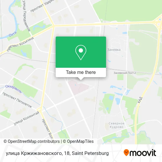 улица Кржижановского, 18 map