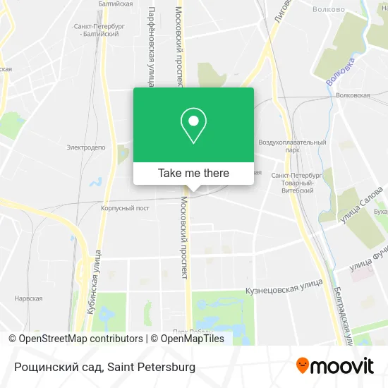 Рощинский сад map