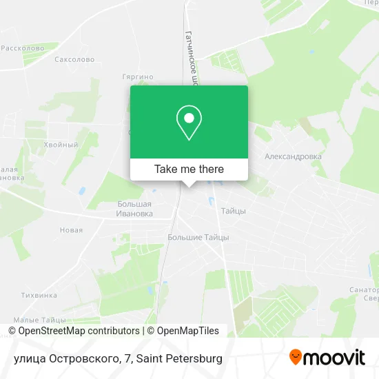 улица Островского, 7 map