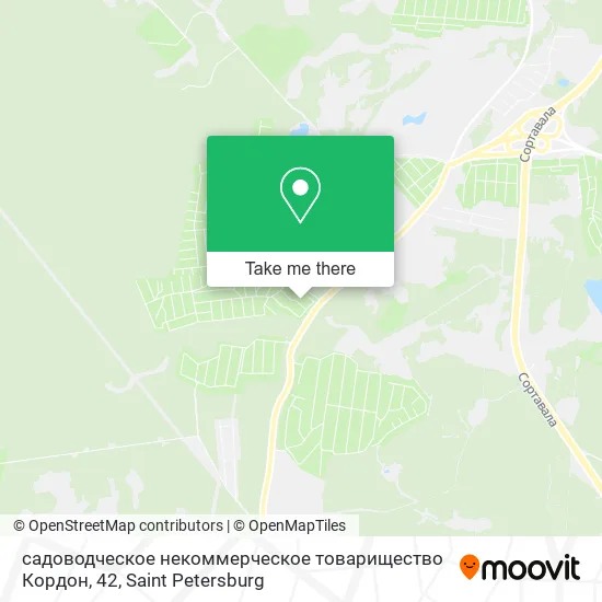 садоводческое некоммерческое товарищество Кордон, 42 map