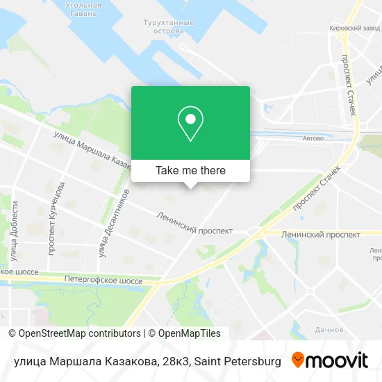 улица Маршала Казакова, 28к3 map