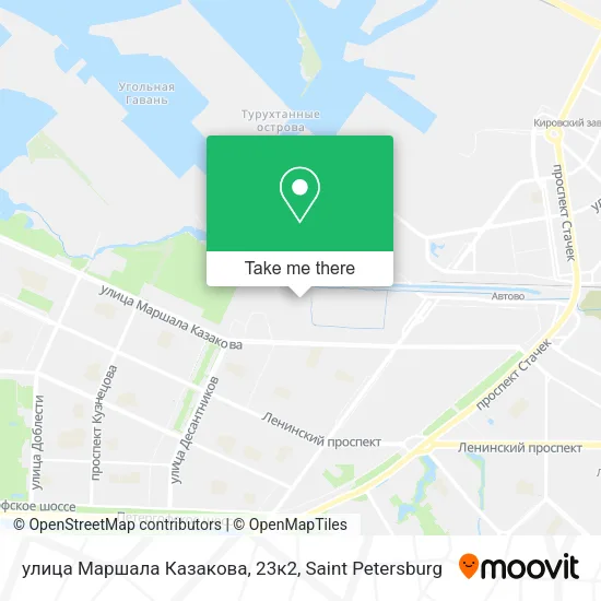 улица Маршала Казакова, 23к2 map