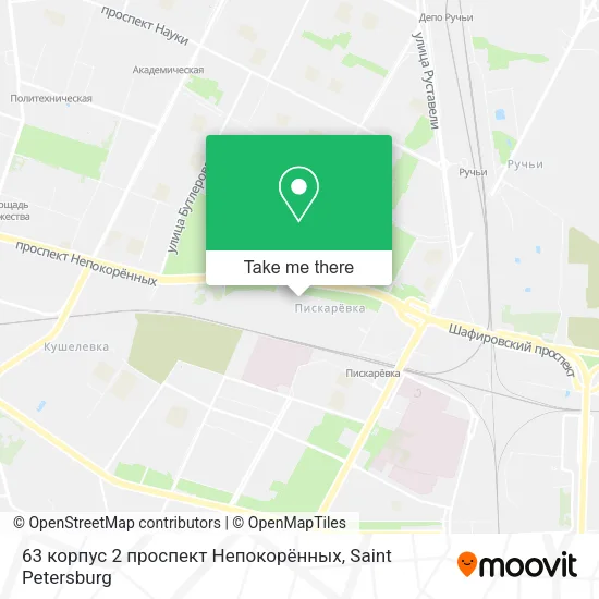 63 корпус 2 проспект Непокорённых map