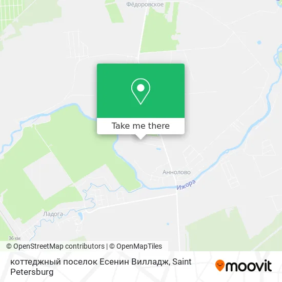 коттеджный поселок Есенин Вилладж map