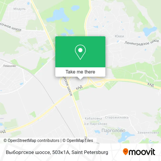 Выборгское шоссе, 503к1А map