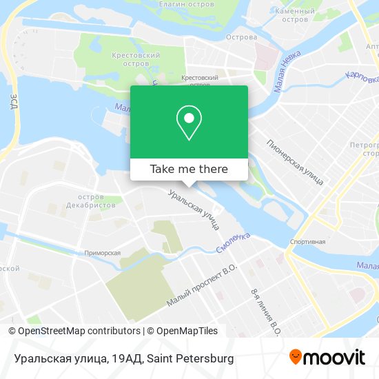 Уральская улица, 19АД map