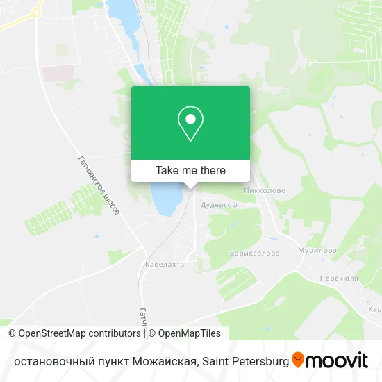 остановочный пункт Можайская map