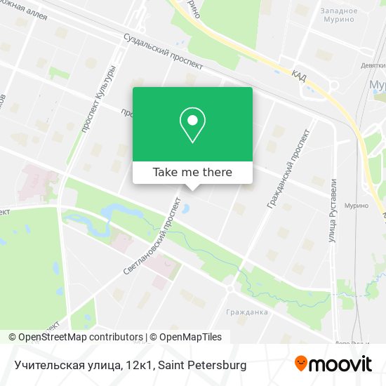 Учительская улица, 12к1 map