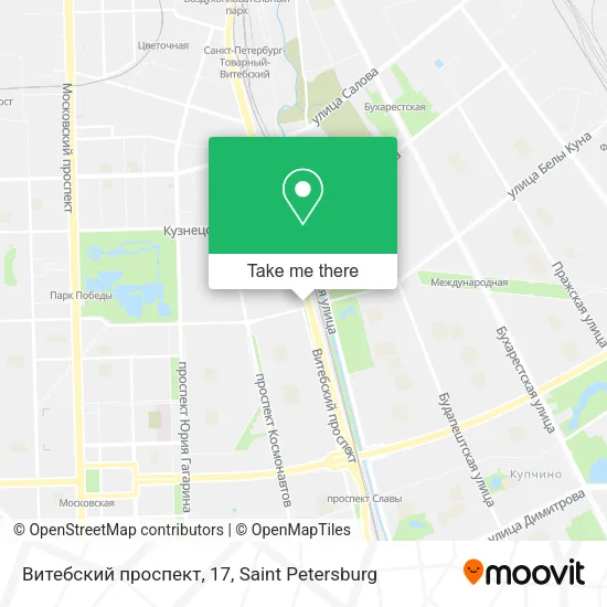 Витебский проспект, 17 map