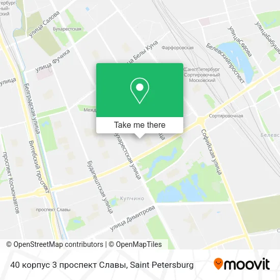 40 корпус 3 проспект Славы map
