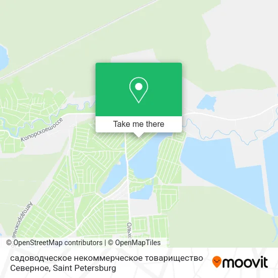 садоводческое некоммерческое товарищество Северное map