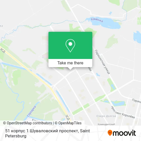 51 корпус 1 Шуваловский проспект map