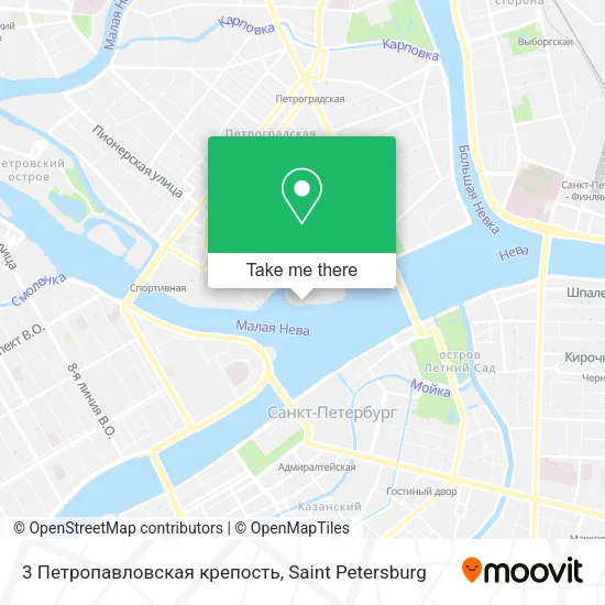 3 Петропавловская крепость map