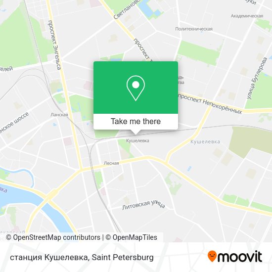 станция Кушелевка map